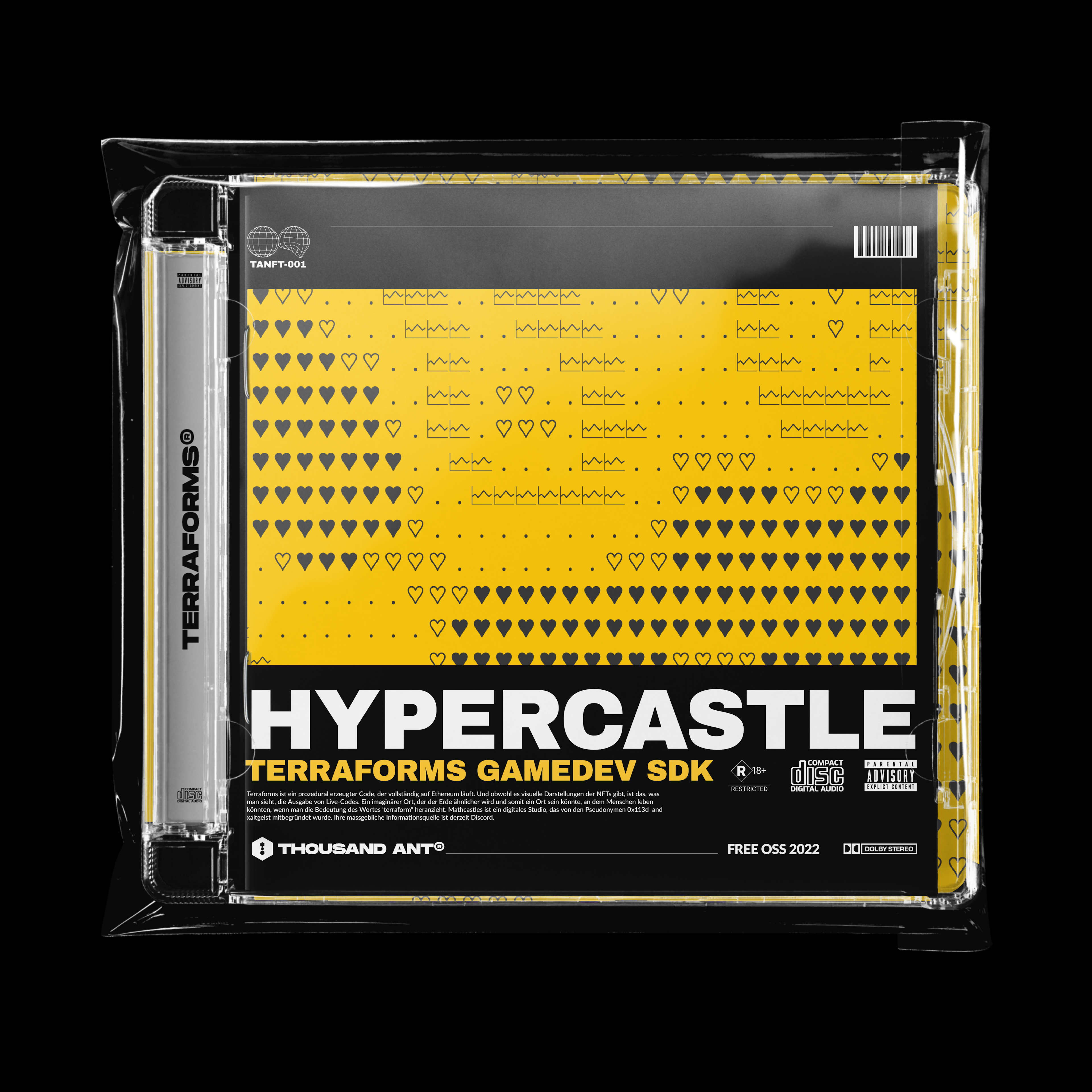 Hypercastle Explorers CD case format token art, representing the SDK as a music album.